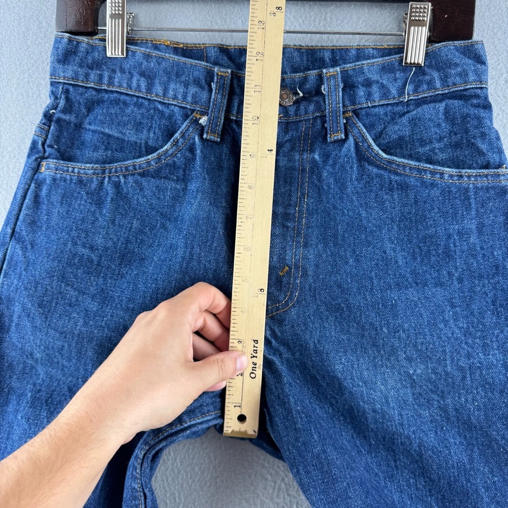 Vintage Levis Jeans Mens 30x32 (Fits 28x31) Orange Tab 80s 519 Straight USA MADE - Picture 12 of 16